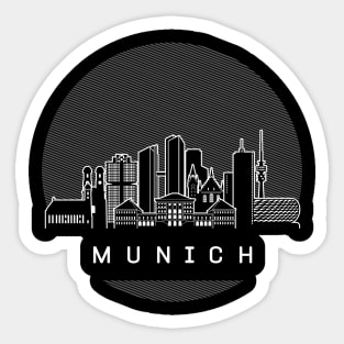 Munich Germany Skyline Sticker